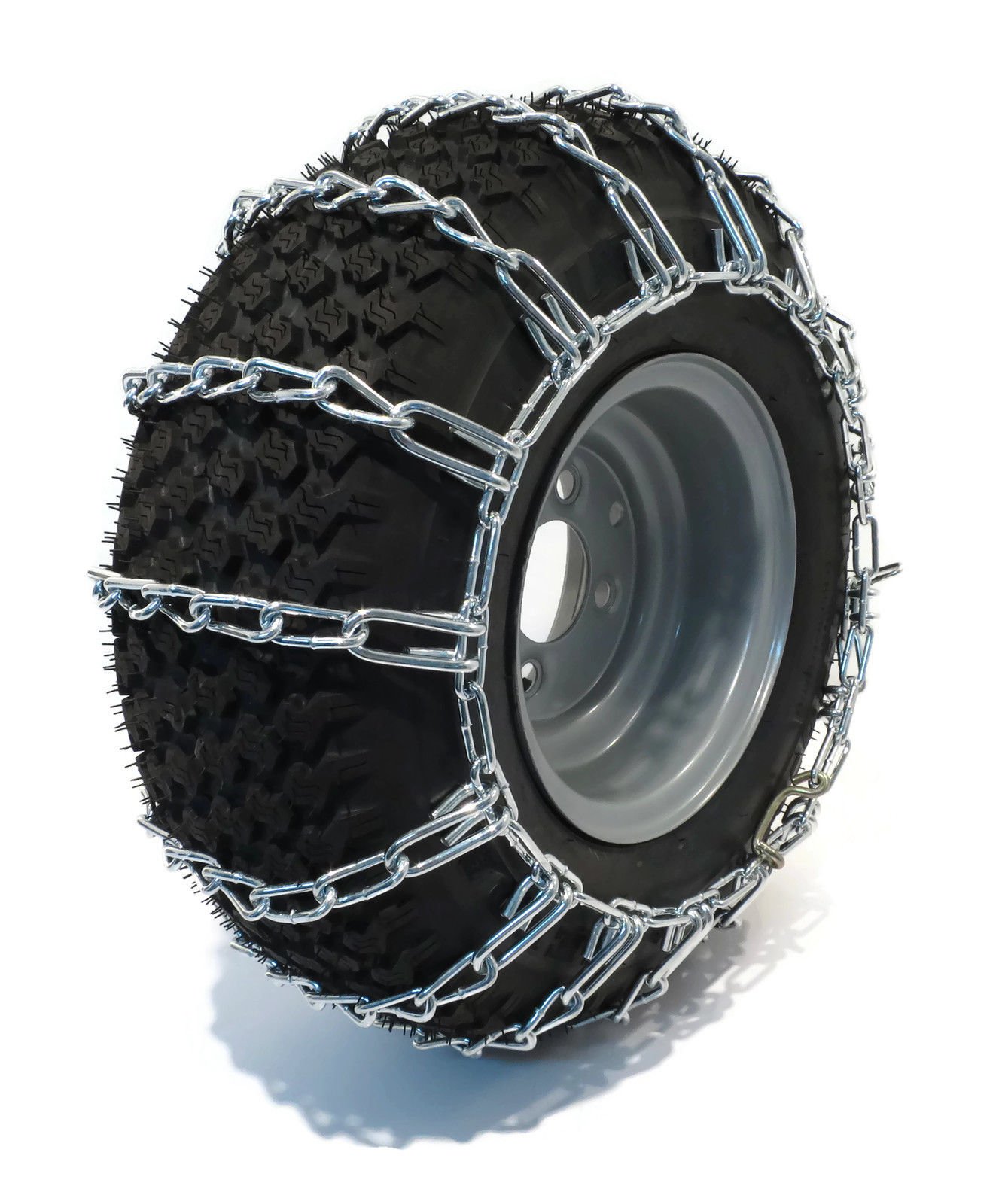 The ROP Shop | New Pair 2 Link TIRE Chains 24x12-12 for John Deere Lawn Mower Tractor Rider - Image 5