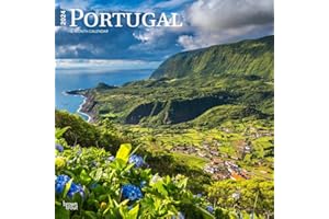 Portugal | 2024 12 x 24 Inch Monthly Square Wall Calendar | BrownTrout | Travel Europe Lisbon Atlantic