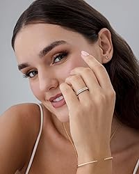 PAVOI Rhodium Plated 925 Sterling Silver Stackable