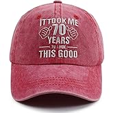 Gsspvii It Took Me 70 Years to Look This Good Hat for Women Men, Funny Adjustable Embroidery 70th Birthday Baseball Cap