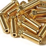 ALMOCN 15pcs 0.4mm V6 Volcano Brass Nozzles M6 1.75mm Filament 3D Printer view 5