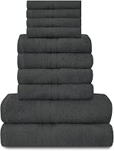 GC GAVENO CAVAILIA Towels 10 Piece Egyptian Cotton Bale Set Charcoal