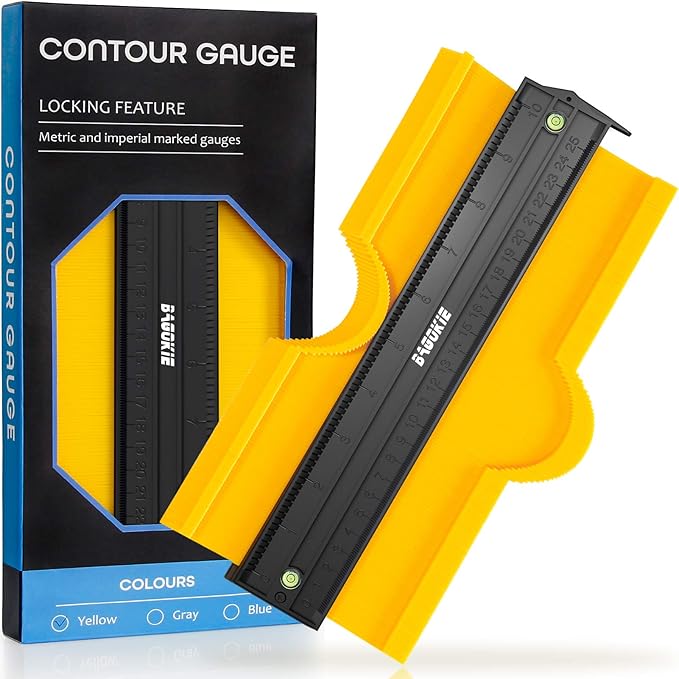 Contour Gauge with Lock Profile Gauge Plastic Woodworking Shape Tracing