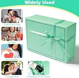 XWCHASA Gift Boxes Textured Box Set with Lid Ribbon Card Mint Green view 7
