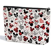 Cute Cartoon Mouse Makeup Bag Animal Cartoon Character Lovers Gifts Magic Mouse Stuff Cosmetic Bag for Women Vacation Trip Gift Travel Toiletry Makeup Organizer Zipper Pouch