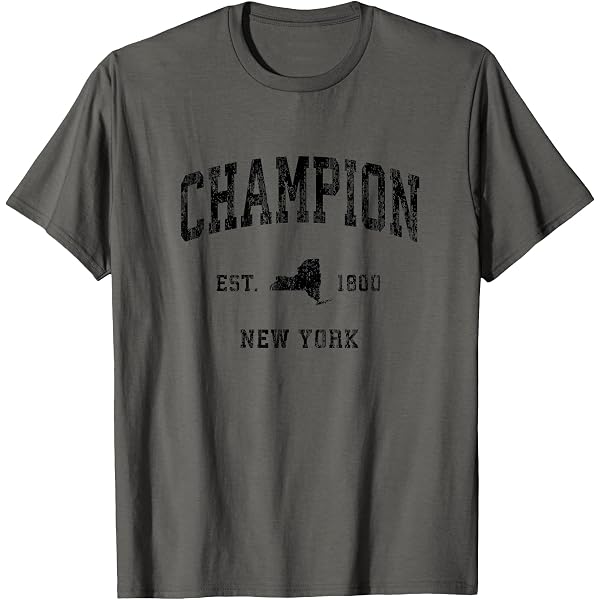 Amazon.com: Champion New York NY Vintage Athletic Sports Design T