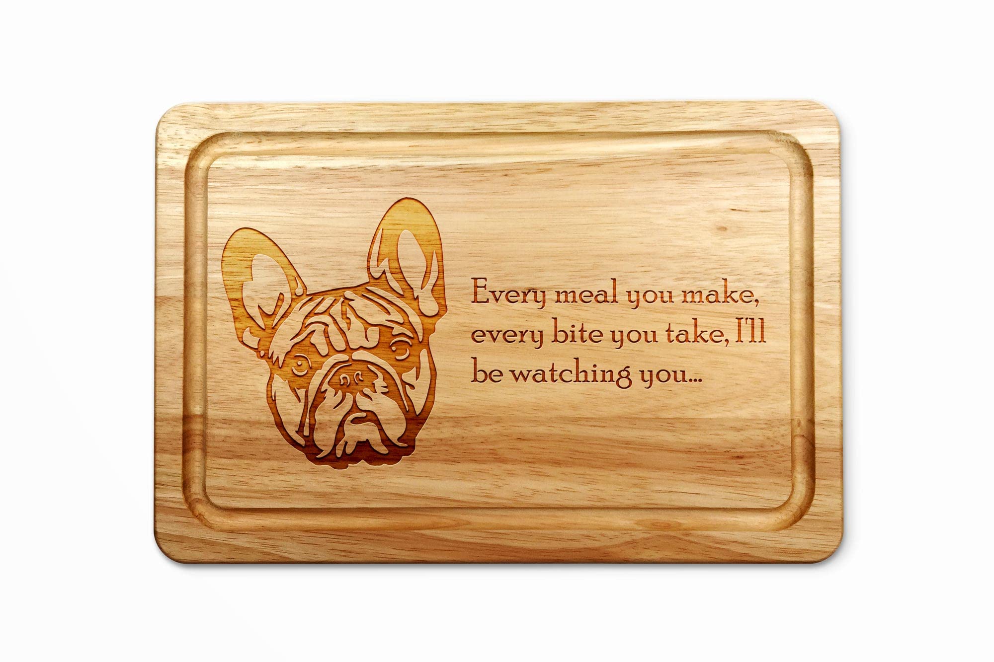 Personalised French Bulldog Chopping Board