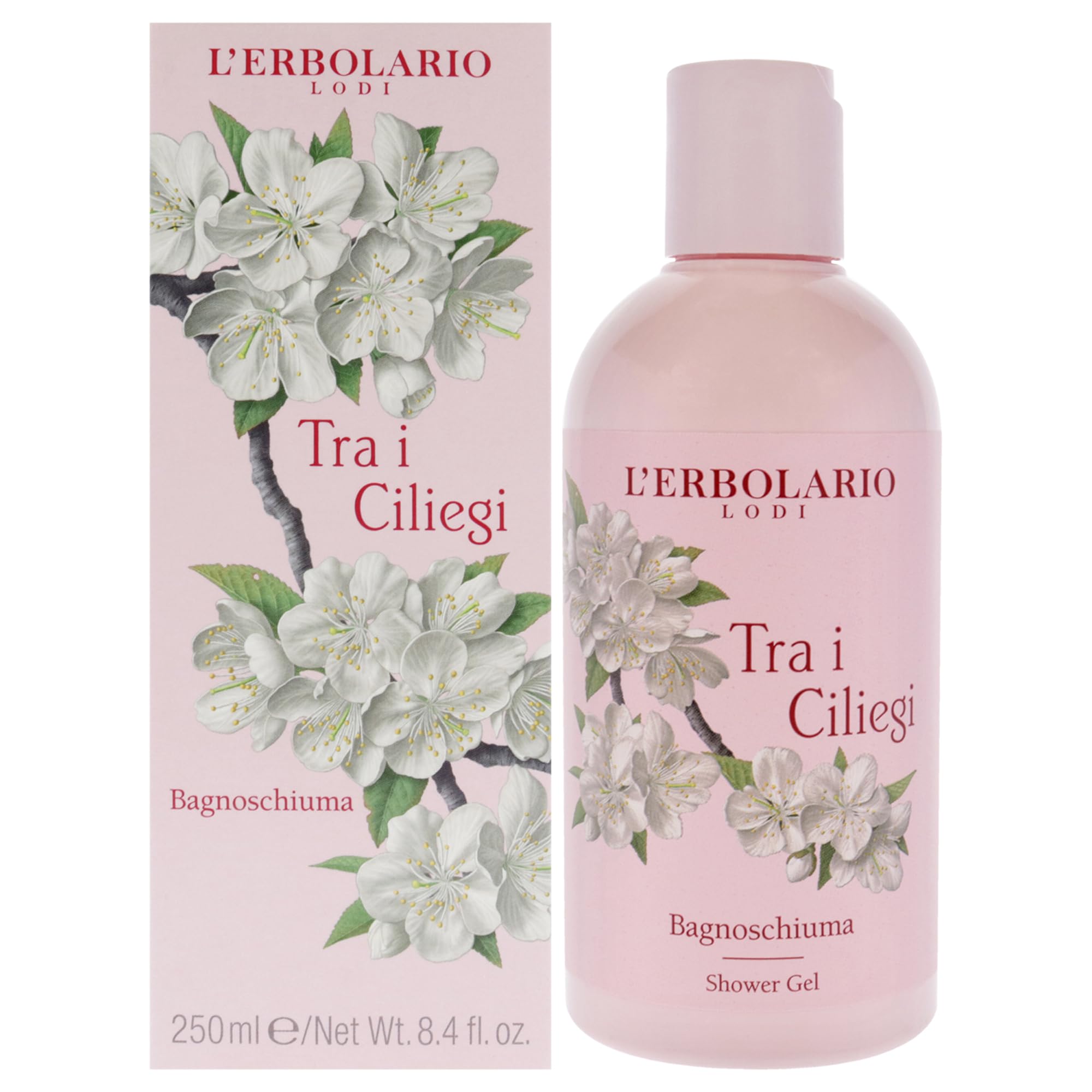 L 'erbolario on the i ciliegi bathroom/shower gel, 1er Pack (1X 250ML)