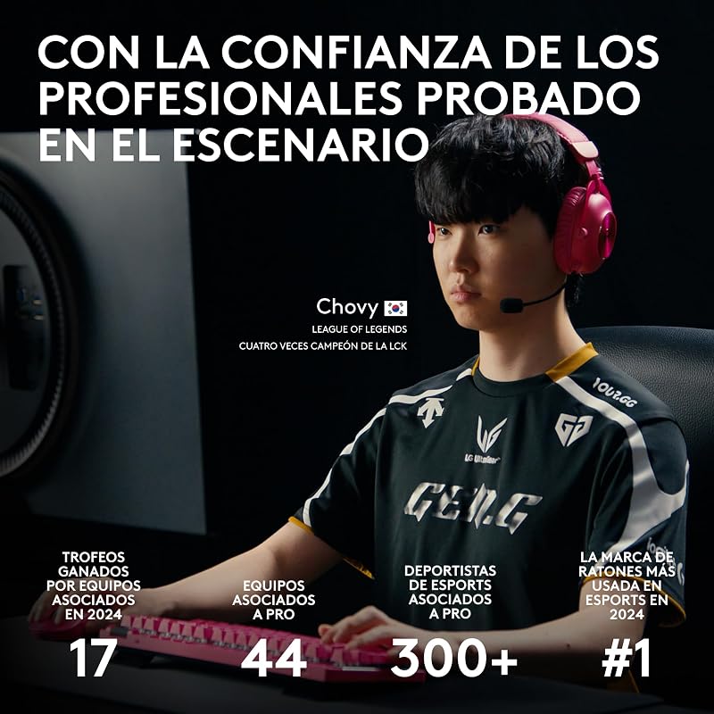 Mouse para jogos sem fio logitech g pro x superlight 2 lightspeed, versão alemã - branco