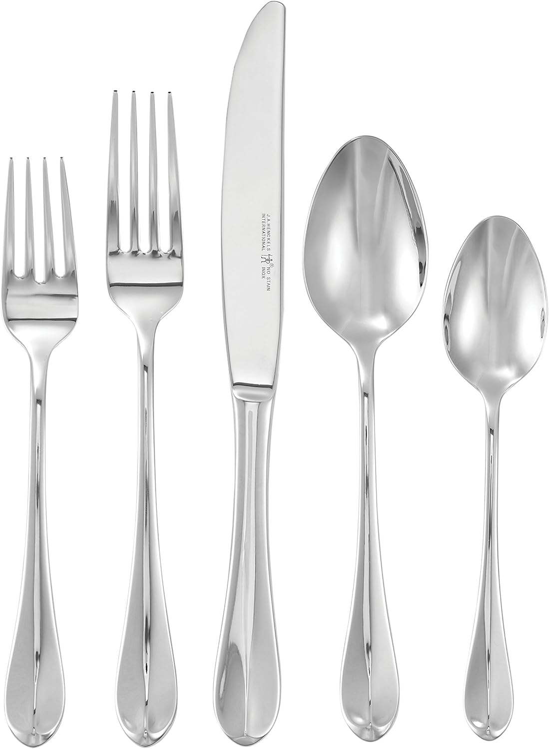 Henckels International Allegro 45 Piece Stainless Steel Flatware Set