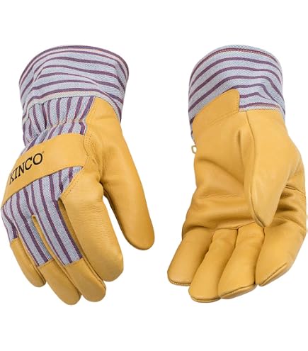 KINCO 1927-XXL Men's Lined Grain Pigskin Gloves, Heat Keep Lining