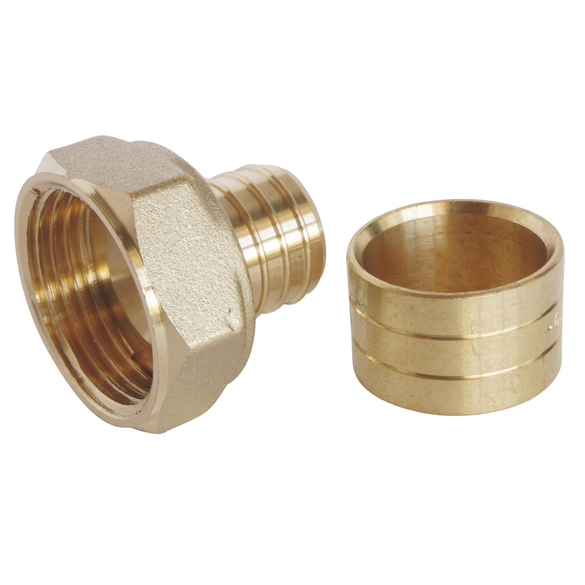 SOMATHERM FOR YOU 2301-20-20 Straight Sliding Screw Connection, Gray, weiblich 20/27 (3/4") -PER 20