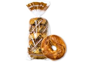 Just Bagels French Toast Bagels - 4 Packs Of 6 Bagels Per Pack - 24 Total Non-GMO