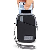 USA Gear Small Digital Camera Case with Wrist Strap, Belt Loop - Camera Case Small Compact Compatible with Canon Powershot Elph, Pouch G7 Mark iii, Nikon Coolpix, PIXPRO - Fits 4.5 Inch Models