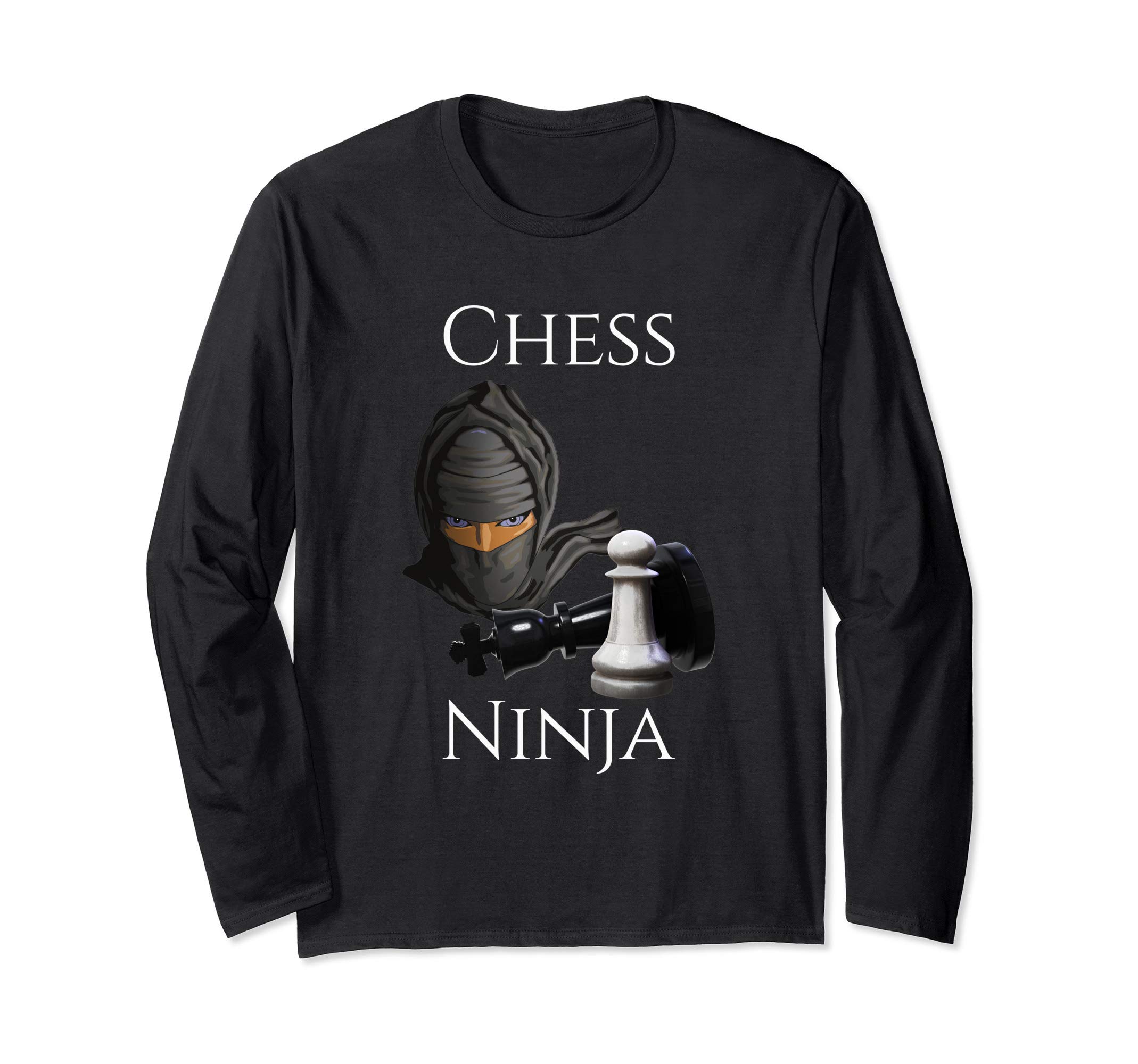 Funny Chess Ninja Chess Player Long Sleeve T-Shirt