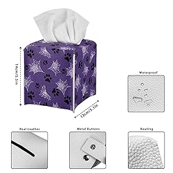 Talayituse Spider Web Print Tissue Box Cover Dog