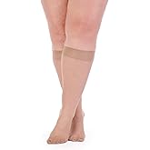 Pretty Polly Women's Plus Size Comfort Top Knee Highs 2pp