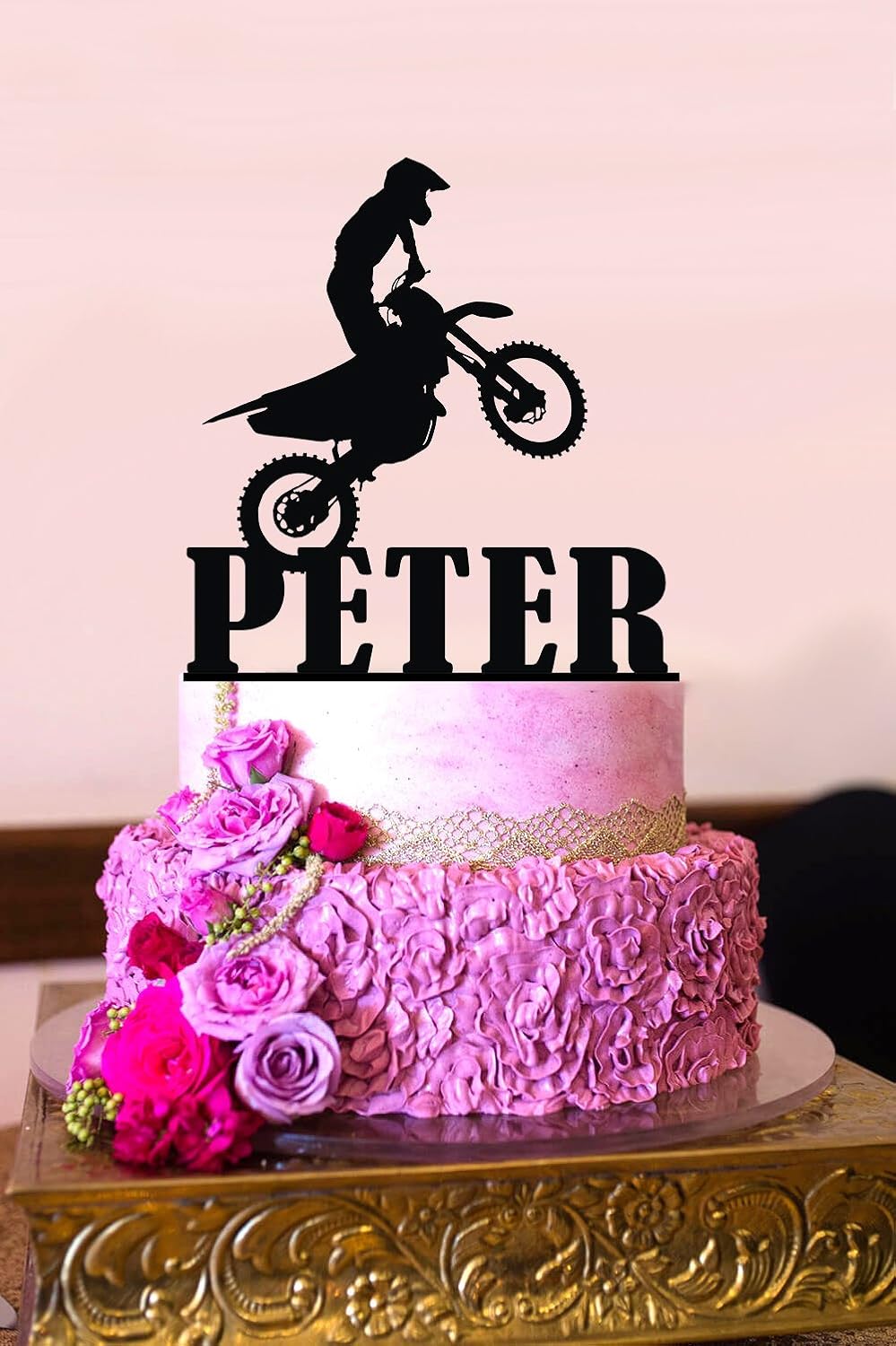Decoration De Gateau Pour Moto Dirt Bike Cake Topper Motocross Stunt Personnalisable Anniversaire Cake Topper Personnalisable Nom De Gateau Amazon Fr Cuisine Maison