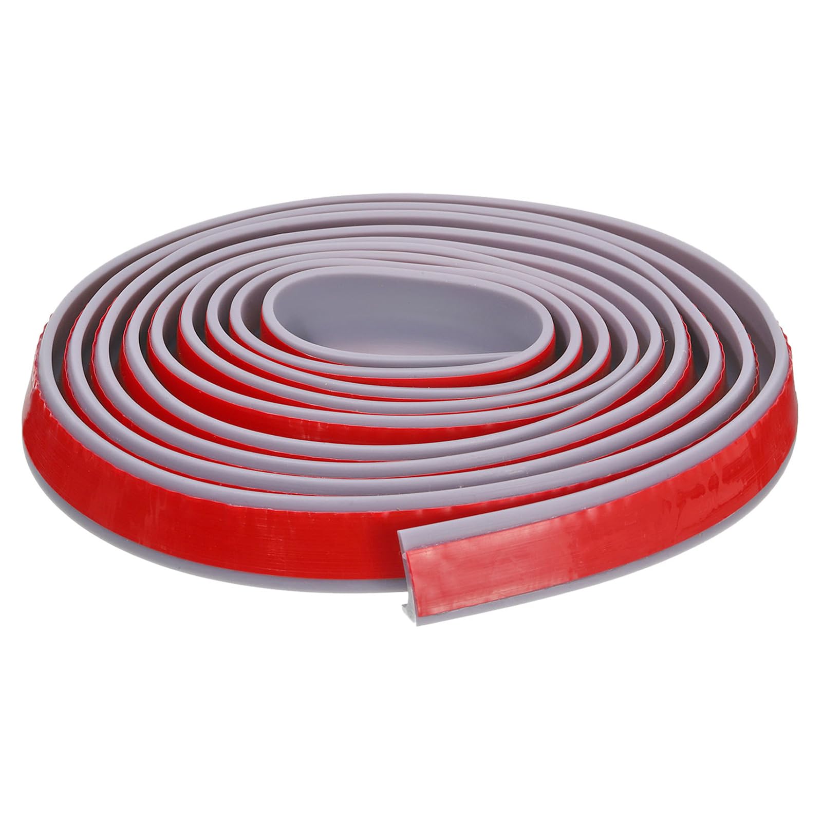 DTGN 118"x0.8"x0.5" (LxWxH) Collapsible Shower Barrier Stopper - 1 Pack - Good for Bathroom Kitchen - L Shape Water Splash Guard Blocker - Gray