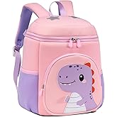 ROOK GEAR kids schoolbag with diving fabric and breathable pads - lightweight reflective backpack for boys and girls (pink, Large)