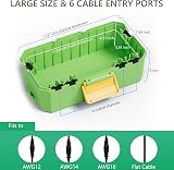 Diivoo Outdoor Waterproof Electrical Box Large 6 Cable Seal Weather Proof Plug view 3