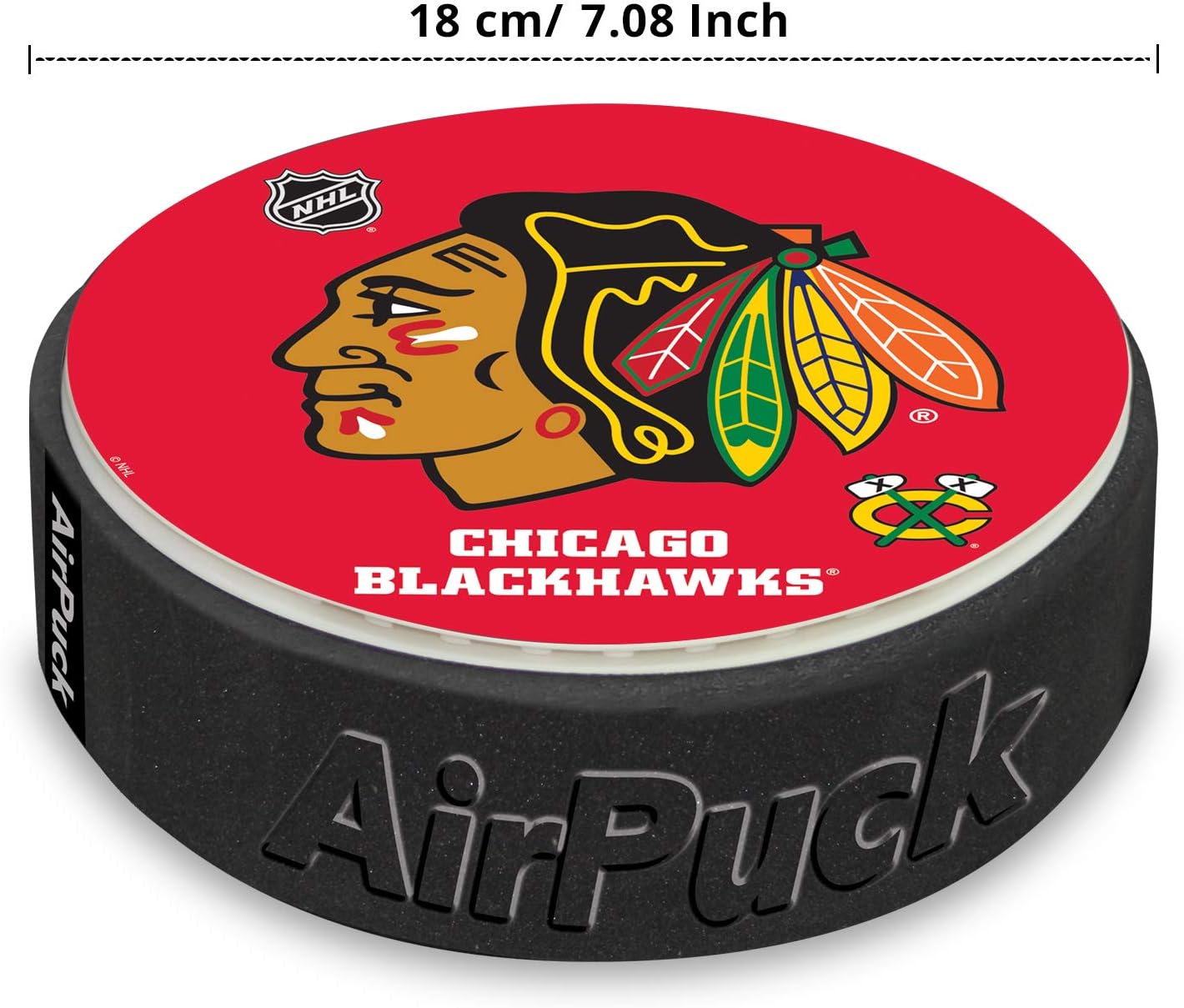 NHL Hockey Air Pucks Chicago Blackhawks Hockey Team - LED Hockey Puck & Indoor Hockey Pucks - Air Hockey Games for Kids - Fun Kids Hockey Toys : Sports & Outdoors