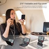 NOKLEAD Digital Travel Alarm Clock Mini Backlight Calendar Temperature 12/24H view 6