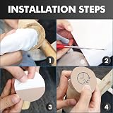 shinfly Furniture Pads Floor Protectors 3 Rolls 1M Self-Adhesive Brown view 8