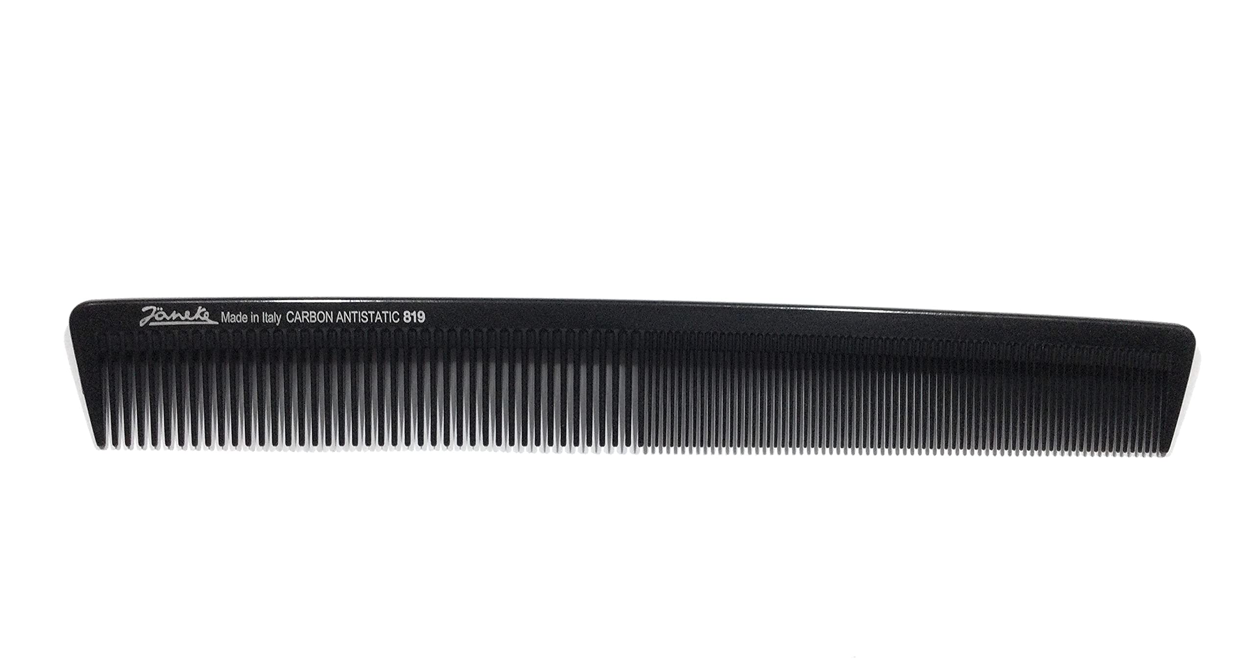 Jäneke Universal Comb Extra Long 55819 Carbon Comb Approx. 22 cm (Anti-Static Hair Comb, Fine and Wide Tooth (819)