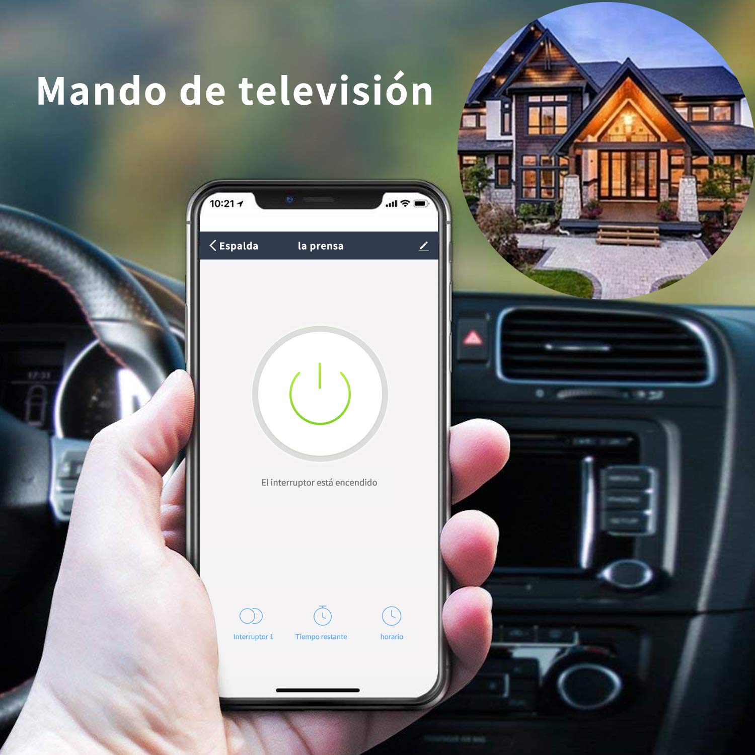 Enchufe inteligente ANOOPSYCHE, interruptor Enchufe inalámbrico compatible con Android, iOS, Alexa,Google Home, con control por Voz, programable, control a distancia, No se Requiere Hub (2 unidades)