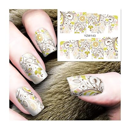 Amazon Com Naladoo Nail Art Nail Decals For Women Stickers Nail Amazon Com Naladoo Nail Art Nail Decals For Women Stickers Nail