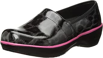 leopard nursing clogs