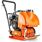 SuperHandy Plate Compactor Heavy Duty 7HP 4200lbs Impact Force - w/Water Tank for Concrete and Dirt