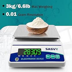 SASVY Lab Scale 3000g x 0.01g Scientific Scale