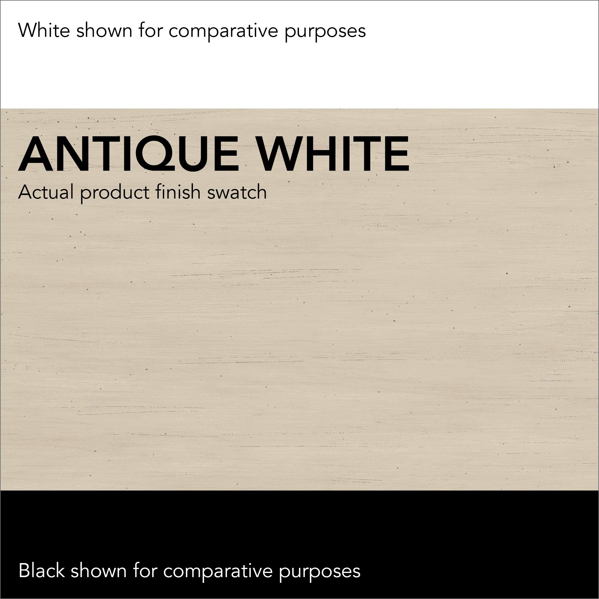 Bush Furniture Fairview 5 Shelf Bookcase in Antique White