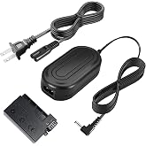 TKDY LP-E8 Dummy Battery, ACK-E8 Power Supply Adapter, DR-E8 DC Coupler fit for Canon EOS Rebel T5i T3i T4i T2i, Kiss X6 X5 X4, 700D 650D 600D 550D Digital Cameras.