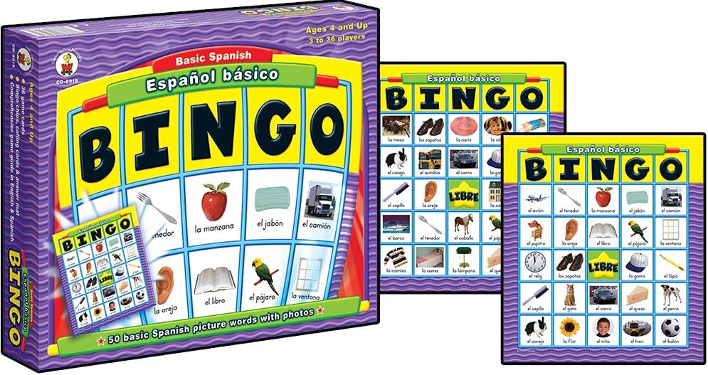 Carson-Dellosa Espanol Basico Basic Spanish: Bingo