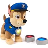 Paw Patrol Room Patrol Chase Interactive Plush Toy with Over 75 Sounds | Huggable Stuffed Animal, Pretend Play Plush, Light-Up Badges, 3 Play Modes, Kids Toys for Boys &amp; Girls Ages 3 and Up