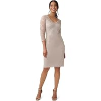 Amazon.com: Adrianna Papell Women's Guipure Lace Sheath Dress, Ivory, 4 :  Clothing, Shoes & Jewelry