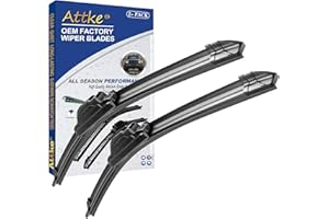 ATTKE OEM Quality Front Windscreen Wiper Blades for Toyota 4Runner 1984-2002/Toyota Tacoma 1995-2004 (17″+17″ Front Windshield Wiper Blade Set)