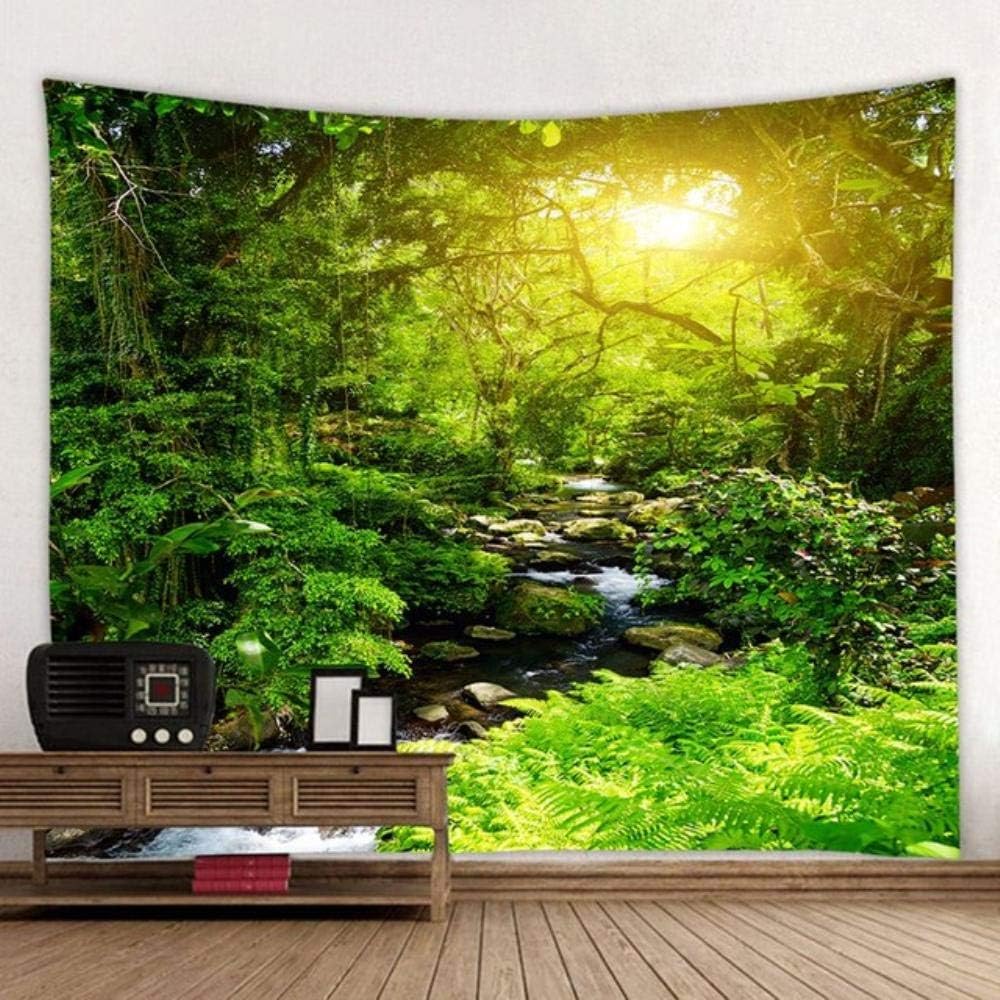 DFHDF Decorative Tapestry Forest Printed Large Wall Tapestry Wall