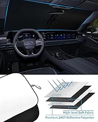 2025 Upgrade Front Windshield Sunshade fit for Ford