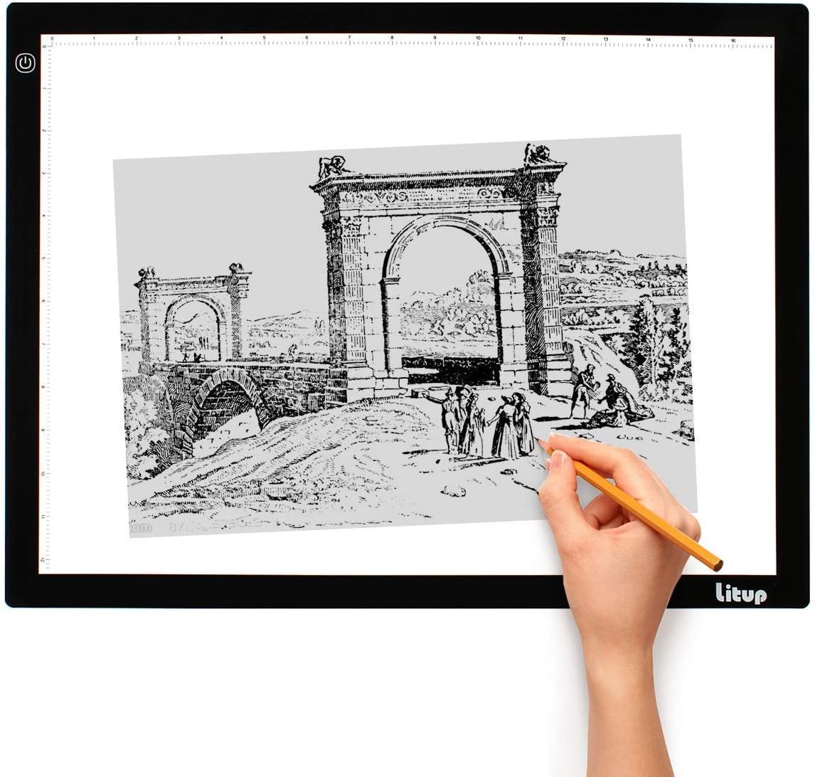 Litup LP3 A3 Light Box 18.86×14.21 Inch Light Pad Tracing Light Box Light Table Drawing Light Board for Art Animation Sketching —LP3