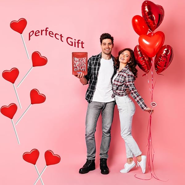 FRUIDLES 300-PACK LOLLIPOPS MINI RED HEART SHAPED STRAWBERRY FLAVORED LOLLIPOP, INDIVIDUALLY WRAPPED, 5G LOLLIPOPS 5 POUNDS BULK