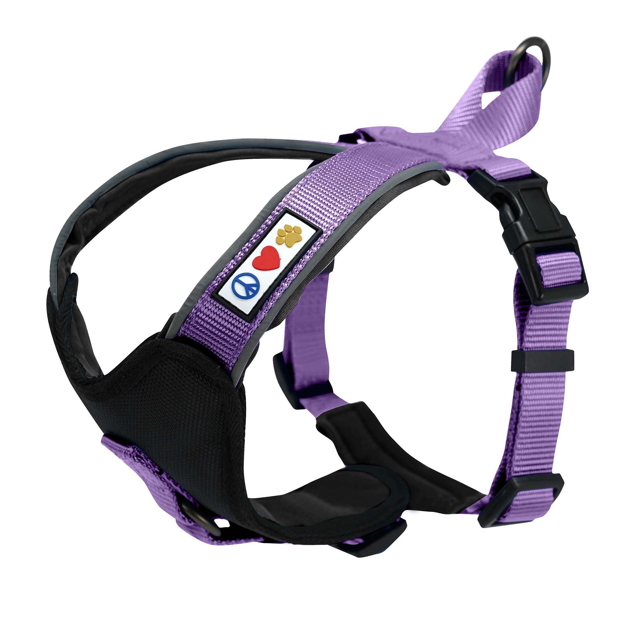 Pawtitas Pet Accessories Adjustable Padded Reflective Dog Harness, Step In Or Vest Harness, Comfort Control Walk, Puppy Trainer, Reduces Pull Tugging, Choking XS Extra Small Purple Orchid โ image 1