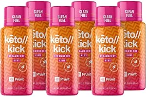 PRÜVIT Pruvit Keto Kick Strawberry Kiwi Exogenous Ketones - 6 Packs 90 ml