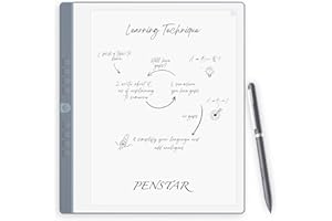 Penstar eNote 2 – The Whitest Paper Tablet | 10.3” 300 PPI Pen-Only Screen E-Ink Writing Tablet, Digital Notebook Includes Fo