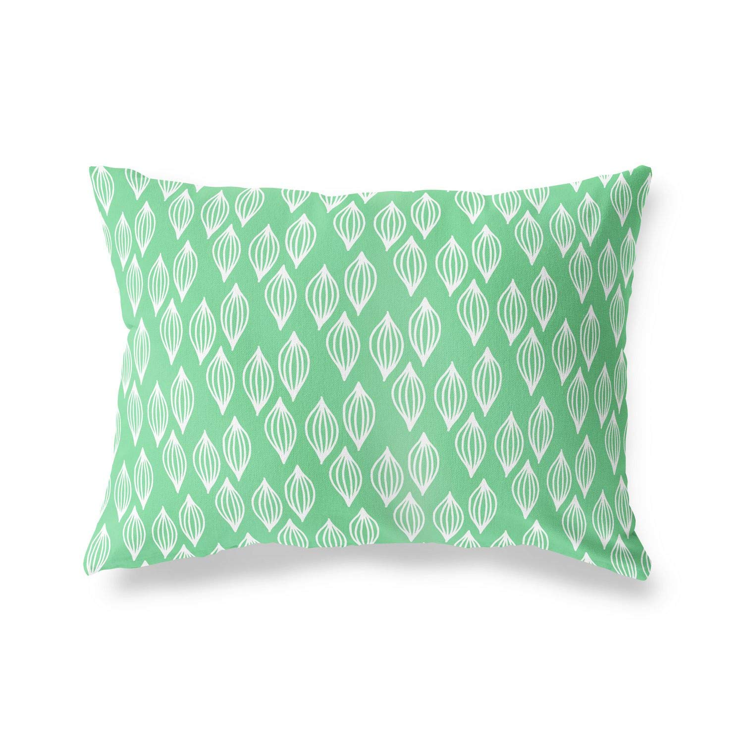 BonaMaison Decorative Cushion Cover, Petrol Green-White Throw Pillow Covers, Home Decorative Pillowcases for Livingroom, Sofa, Bedroom, Size: 45X60 Cm - Designed and Manufactured in Turkey