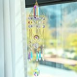 H&D Crystal Prisms Suncatcher 24.2in Window Hanging Pendant Decor view 3