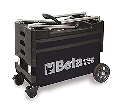 Beta C27S Blue Collapsible Tool Cart, 4” Steering